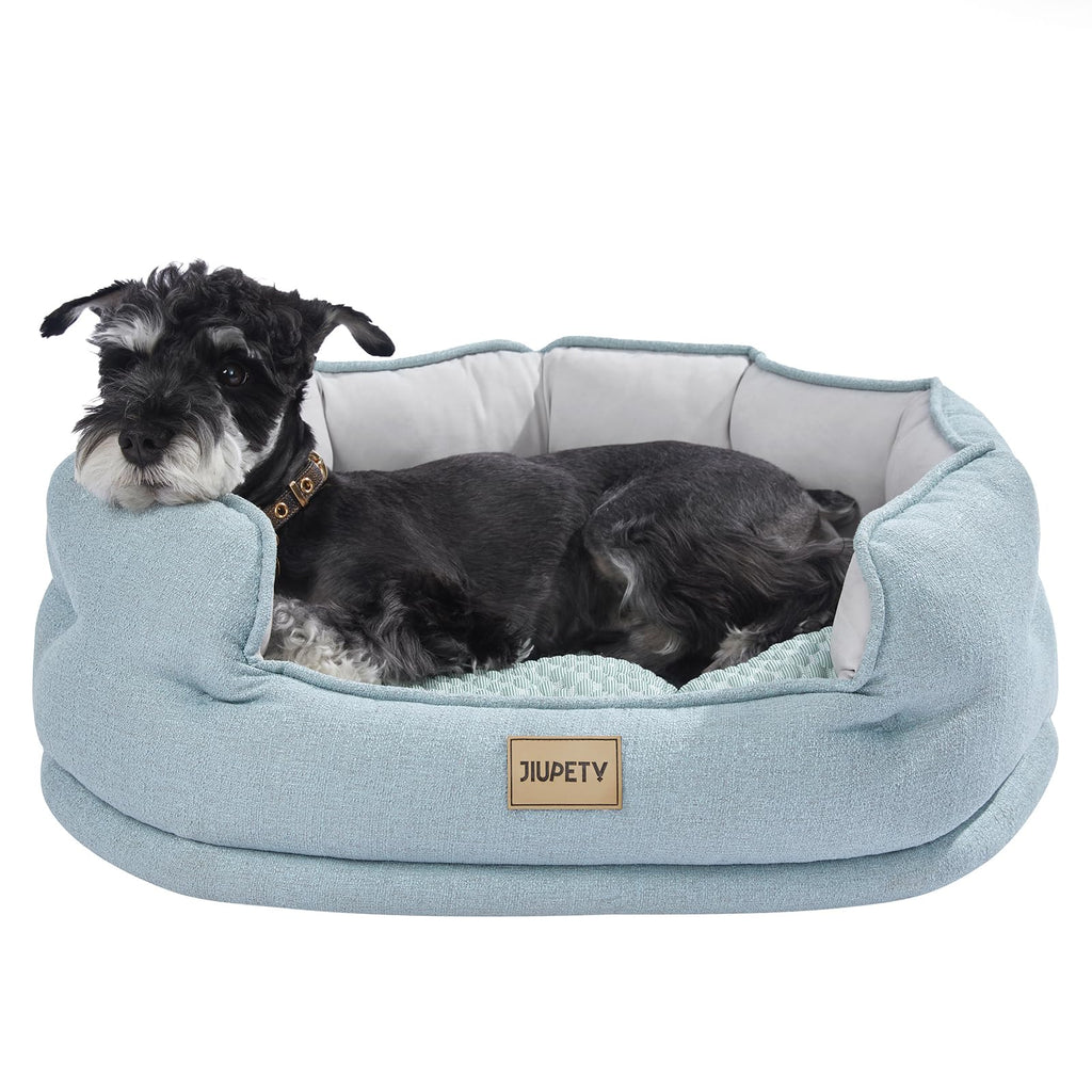 Green Luxe Cozy Cat & Small Dog Bed L(25"×21"×9")