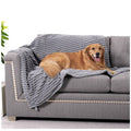 Waterproof Grey Dog Blanket with Plush Comfort